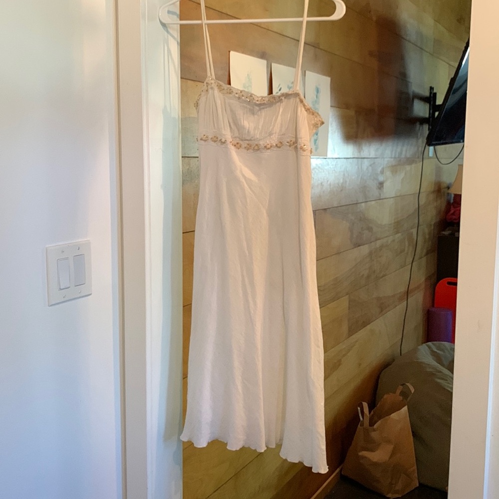 Figure hugging cotton midi dress